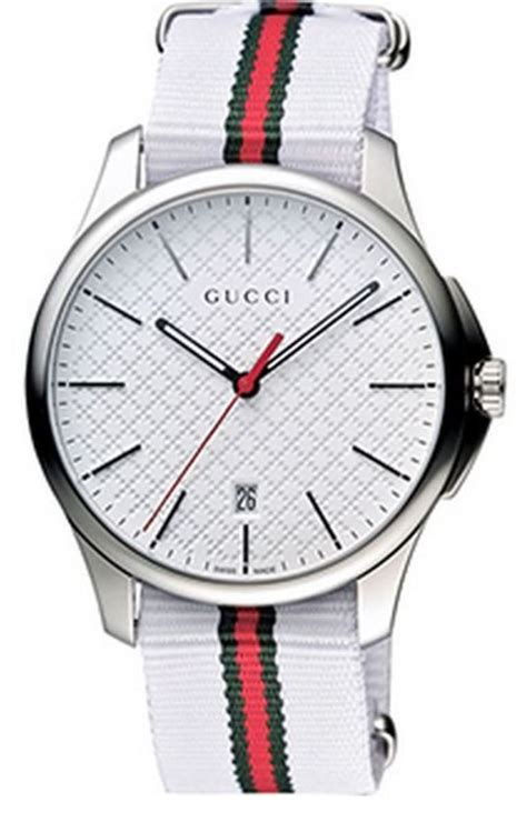 Gucci Timeless Whit Dial Men's Watch Model: YA126322